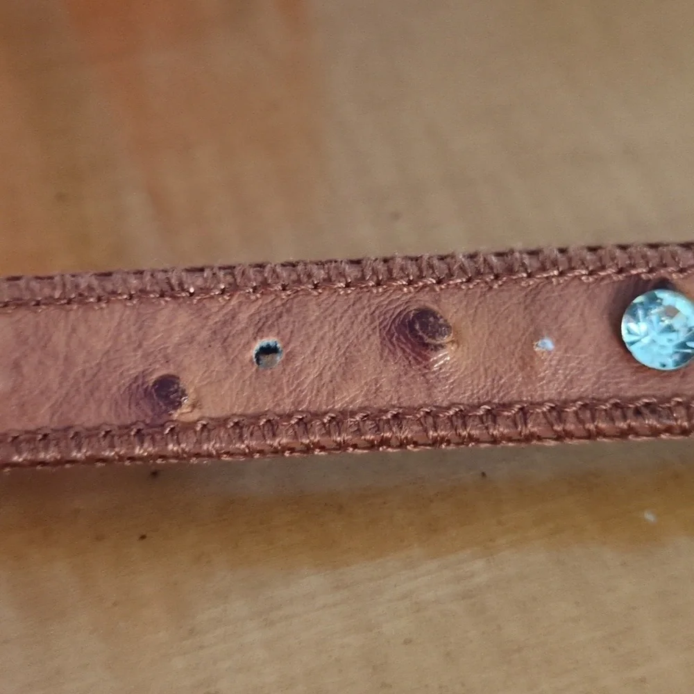 Beautiful Leather & Crystal Studded Belt